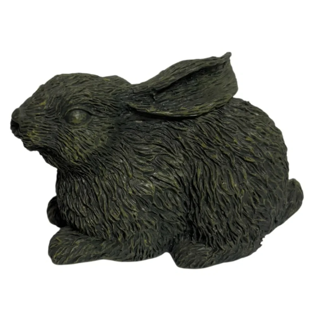 Rabbit Statue Figurine Indoor Outdoor Resin Garden Patio Decor Bunny Home Decor